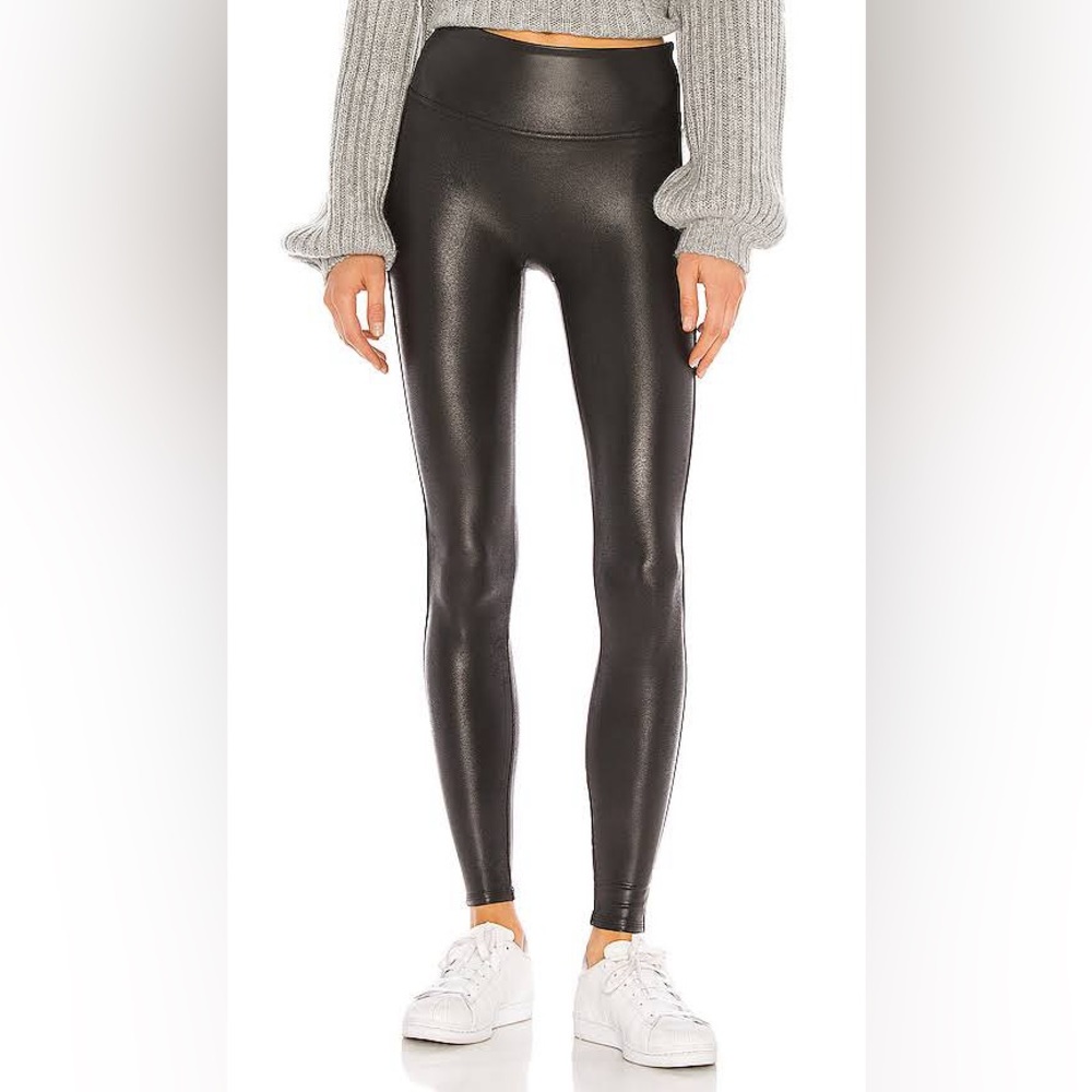 Spanx Faux Leather Legging in Black